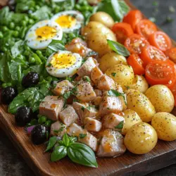 Tuna Niçoise Salad is a vibrant and flavorful dish that encapsulates the essence of French cuisine, particularly from the picturesque region of Nice. This salad is not just a meal; it is a celebration of fresh ingredients and culinary traditions that date back to the 19th century. Originally crafted by local fishermen who would prepare a simple meal from their catch, Tuna Niçoise has evolved into a refined dish that is now enjoyed worldwide. Its balance of protein, vegetables, and healthy fats makes it an appealing choice for anyone looking to indulge in a nutritious yet satisfying meal.