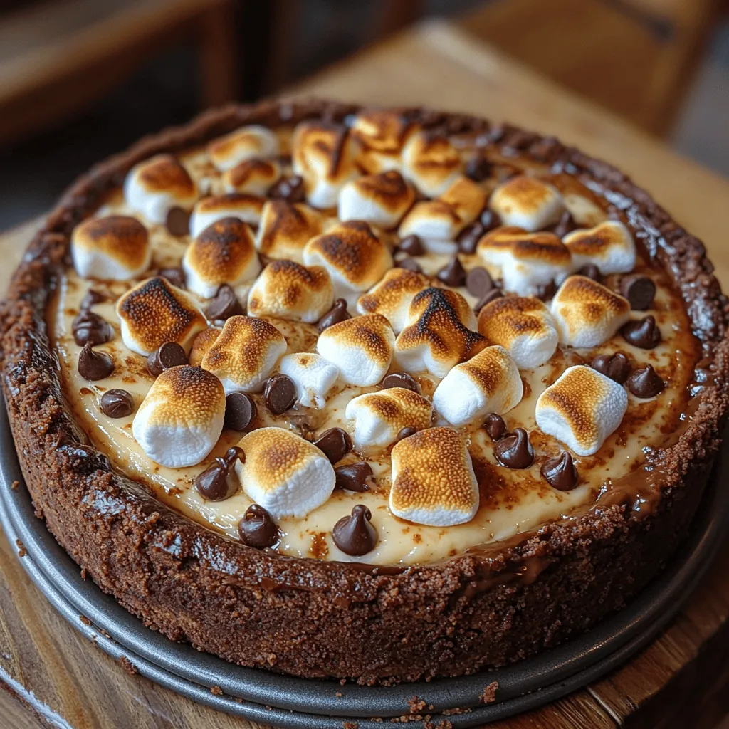 S’mores Brownie Cheesecake is a deliciously indulgent dessert that combines the beloved elements of classic s’mores, rich brownies, and creamy cheesecake into one irresistible treat. Imagine sinking your fork into a velvety slice that seamlessly blends the fudgy richness of chocolate brownies with the smooth, creamy texture of cheesecake, all topped with a gooey marshmallow layer and a crunchy graham cracker finish. This dessert is not only a feast for the taste buds but also a visual delight, perfect for impressing guests at gatherings or enjoying a cozy evening at home.