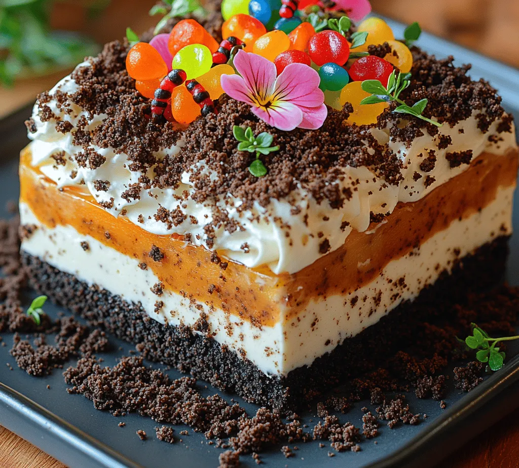 Oreo Dirt Cake Delight is a whimsical and indulgent no-bake dessert that has captured the hearts of many dessert lovers. With its delightful layers of crushed Oreo cookies, creamy filling, and playful toppings, this dessert is not only a feast for the taste buds but also a visual treat. The unique combination of flavors and textures makes it an irresistible choice for gatherings, parties, and special occasions, offering a delightful experience that appeals to both children and adults alike.