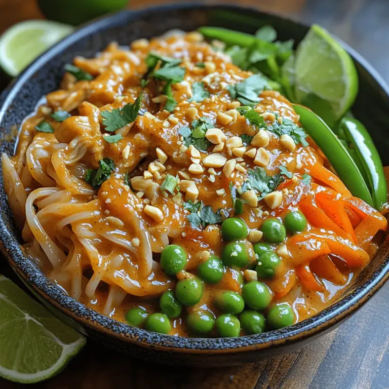 Thai cuisine has captured the hearts and palates of food lovers around the globe, renowned for its vibrant flavors and harmonious balance of sweet, salty, sour, and spicy elements. This culinary tradition is not only revered for its complexity but also for the comfort it brings to the dinner table. One such dish that epitomizes these qualities while catering to our fast-paced lives is Spicy Thai Peanut Noodles.