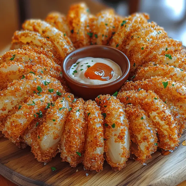 The exact origins of the Bloomin' Onion are somewhat murky, but it is widely believed to have been created in the 1980s at a restaurant chain known for its casual dining atmosphere. The dish was inspired by the idea of creating a visually appealing appetizer that would not only taste great but also be fun to eat. The original recipe featured a large onion that was cut into a flower-like shape, battered, and deep-fried until golden brown. This innovative approach to preparing onions caught on quickly, and the Bloomin' Onion soon became a popular choice for diners seeking a unique appetizer experience.