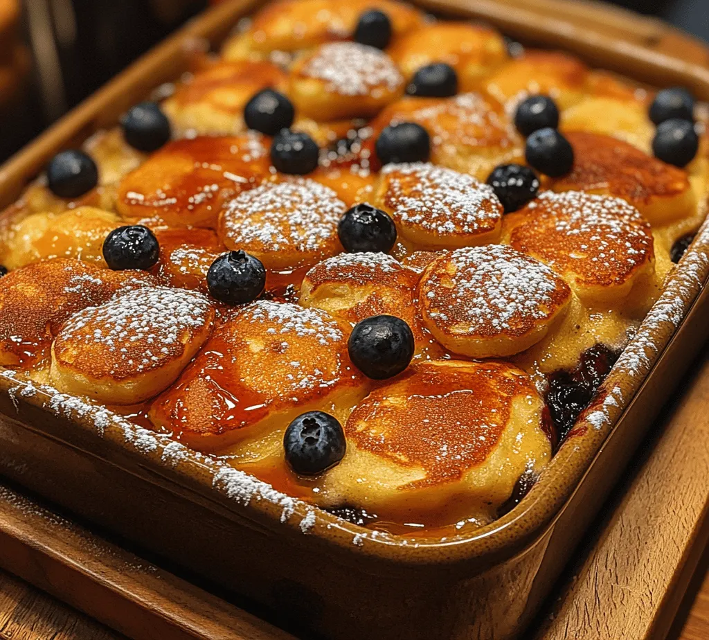 Fluffy buttermilk pancake casserole is a delightful twist on the classic pancake breakfast, combining all the beloved flavors of pancakes into a single, easy-to-make dish. This recipe not only satisfies your pancake cravings but also simplifies breakfast preparation, making it an excellent choice for busy mornings, family gatherings, or even brunch parties. Imagine waking up to the warm aroma of pancakes baking in the oven, ready to be served in a matter of minutes. This fluffy buttermilk pancake casserole is not just another breakfast option; it's a crowd-pleaser that brings everyone together at the table.