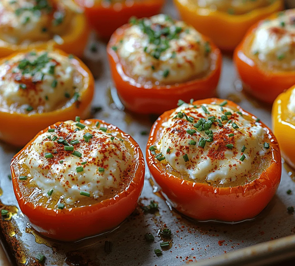 Explore the delightful world of appetizers with our Cream Cheese & Herb Stuffed Mini Peppers recipe. This vibrant dish combines the sweetness of mini peppers with a rich and creamy filling, making it a perfect choice for gatherings, parties, or a simple family dinner. Packed with fresh herbs and the tangy flavor of cream cheese, these stuffed peppers are not only visually appealing but also a deliciously satisfying treat.