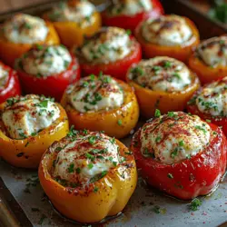 Explore the delightful world of appetizers with our Cream Cheese & Herb Stuffed Mini Peppers recipe. This vibrant dish combines the sweetness of mini peppers with a rich and creamy filling, making it a perfect choice for gatherings, parties, or a simple family dinner. Packed with fresh herbs and the tangy flavor of cream cheese, these stuffed peppers are not only visually appealing but also a deliciously satisfying treat.