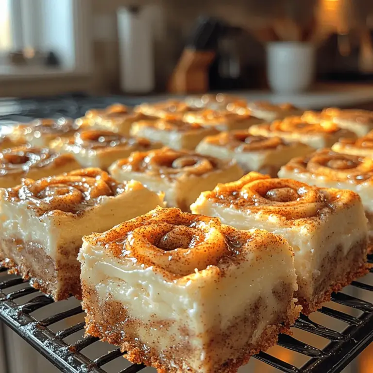 Are you a fan of the warm, comforting flavors of cinnamon rolls but find yourself short on time for the traditional preparation? Look no further! The Cinnamon Roll Bliss Bars are a delightful solution that brings together the beloved essence of cinnamon rolls in a convenient bar form, perfect for any occasion. Whether you are an experienced baker or just starting out, this recipe offers an easy yet indulgent treat that is sure to impress your family and friends.