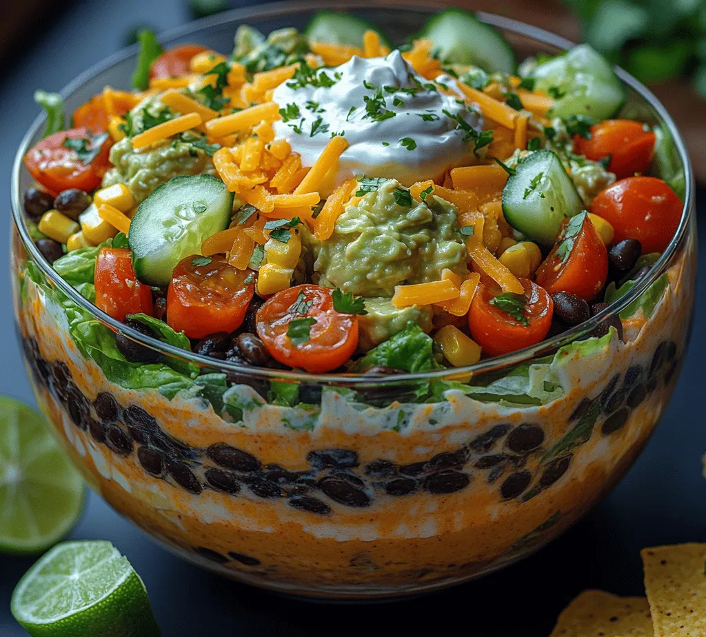 Layered Fiesta Delight is not just a dish; it’s an experience that brings together a vibrant array of flavors, textures, and colors that are sure to impress your guests, whether you are hosting a festive gathering or a casual get-together. This recipe is an embodiment of the lively spirit of Mexican cuisine, showcasing fresh ingredients that not only tantalize the taste buds but also nourish the body. The appeal of Layered Fiesta Delight lies in its ability to cater to various palates, making it a versatile choice for any occasion.