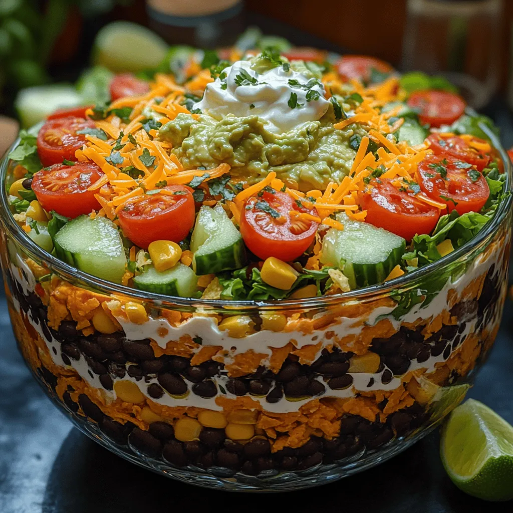 Layered Fiesta Delight is not just a dish; it’s an experience that brings together a vibrant array of flavors, textures, and colors that are sure to impress your guests, whether you are hosting a festive gathering or a casual get-together. This recipe is an embodiment of the lively spirit of Mexican cuisine, showcasing fresh ingredients that not only tantalize the taste buds but also nourish the body. The appeal of Layered Fiesta Delight lies in its ability to cater to various palates, making it a versatile choice for any occasion.