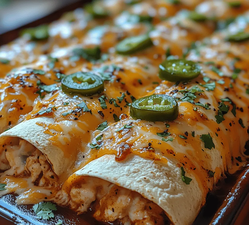 If you're looking to elevate your weeknight dinners or impress guests at your next gathering, look no further than Jalapeño Popper Cheesy Chicken Enchiladas. This mouthwatering dish marries the comforting essence of traditional enchiladas with the zesty kick of jalapeños, resulting in a culinary experience that is both satisfying and unforgettable. The inspiration for these enchiladas draws from the classic jalapeño popper appetizer, which combines cream cheese, cheddar, and spicy jalapeños into a delightful bite-sized treat. By transforming this beloved snack into a hearty meal, you can enjoy the best of both worlds in a single dish.