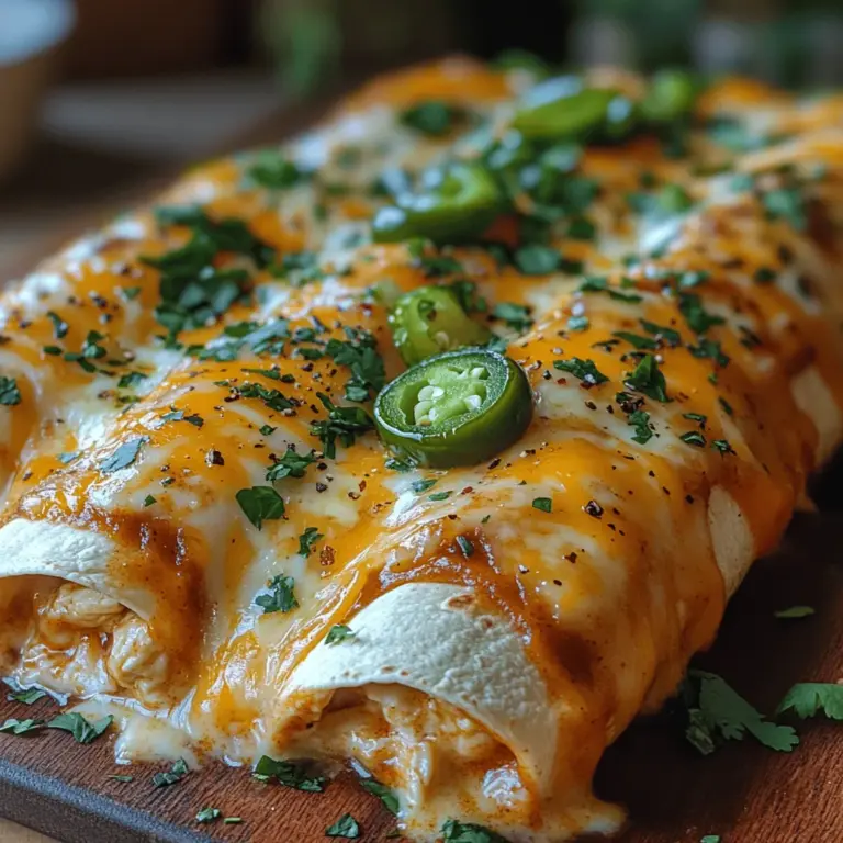 If you're looking to elevate your weeknight dinners or impress guests at your next gathering, look no further than Jalapeño Popper Cheesy Chicken Enchiladas. This mouthwatering dish marries the comforting essence of traditional enchiladas with the zesty kick of jalapeños, resulting in a culinary experience that is both satisfying and unforgettable. The inspiration for these enchiladas draws from the classic jalapeño popper appetizer, which combines cream cheese, cheddar, and spicy jalapeños into a delightful bite-sized treat. By transforming this beloved snack into a hearty meal, you can enjoy the best of both worlds in a single dish.