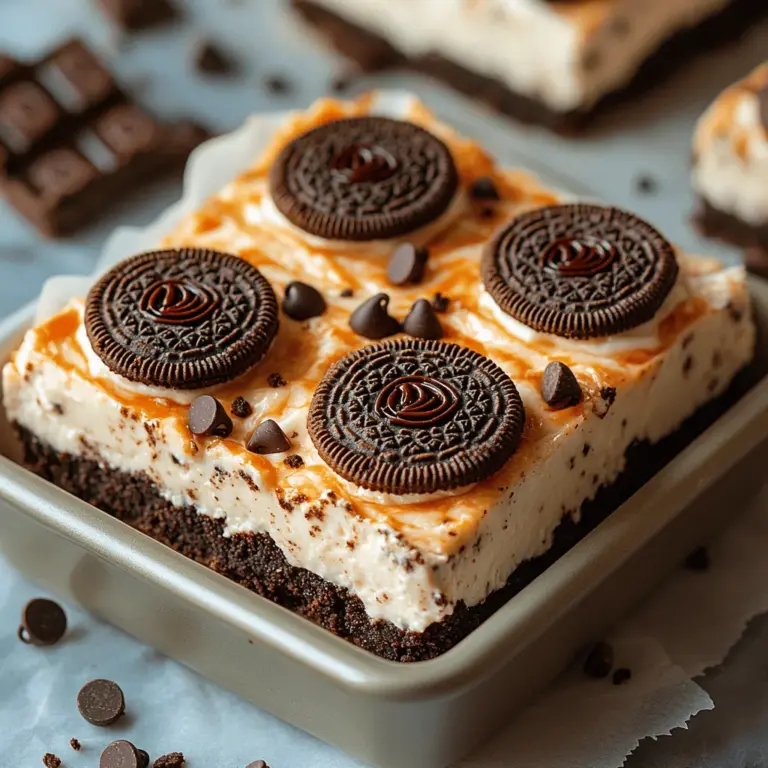 In the world of desserts, few things can rival the charm and appeal of no-bake treats. They offer a delightful solution for those who crave sweetness without the hassle of turning on the oven. No-bake desserts are perfect for warm weather, spontaneous gatherings, or simply when you want a quick and easy indulgence. Among these, one standout recipe that has captured the hearts of dessert lovers everywhere is the Heavenly No-Bake Oreo Cheesecake Bars. This dessert is not only simple to prepare but also incredibly delicious, making it a staple for any occasion.