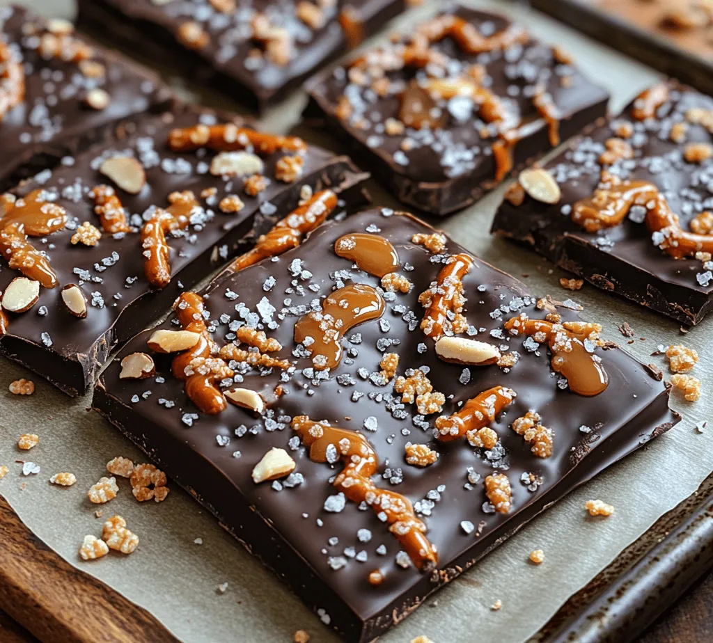 If you're searching for a delightful treat that perfectly balances sweet, salty, and crunchy flavors, look no further than this Dark Chocolate Sea Salt Pretzel Bark recipe. This decadent snack is not only easy to make but also incredibly satisfying, making it a favorite for many. With its inviting combination of rich dark chocolate, crunchy pretzels, and a sprinkle of sea salt, this bark is sure to please a crowd.