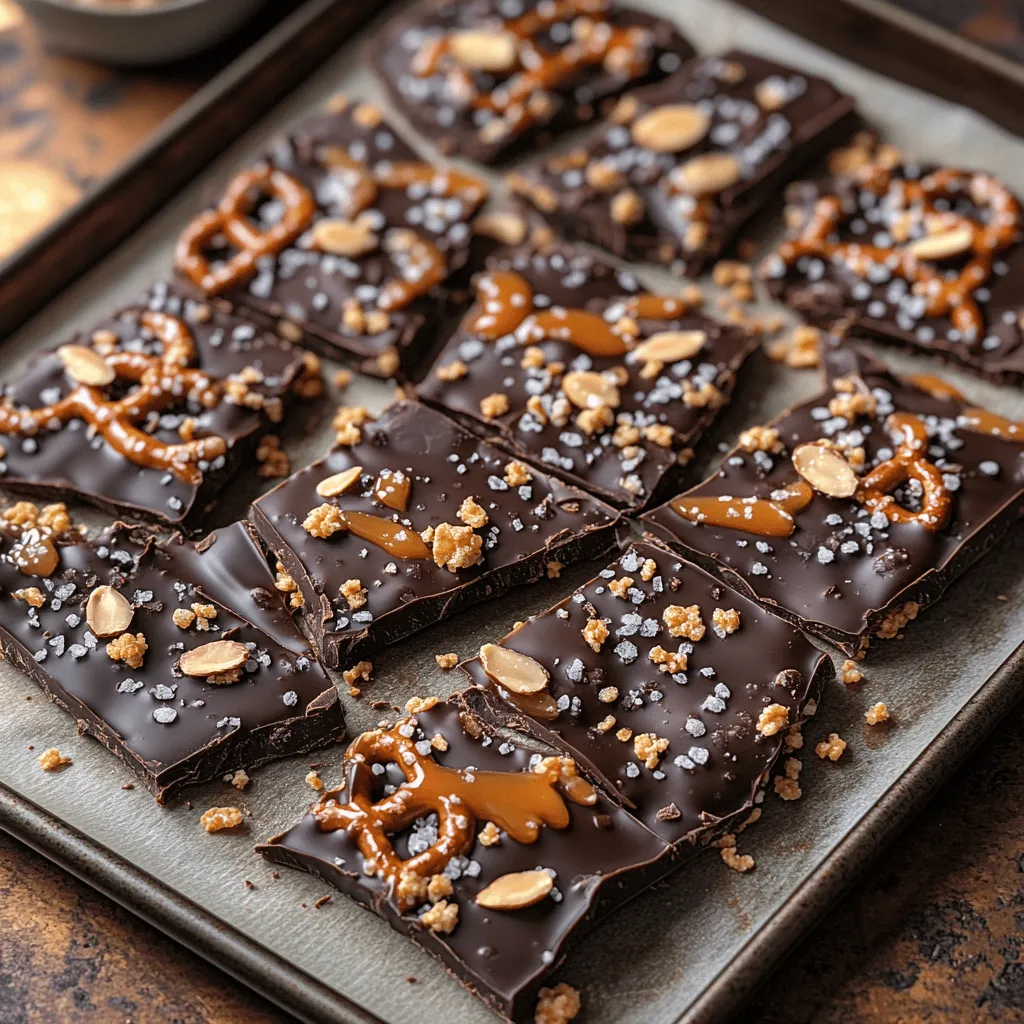 If you're searching for a delightful treat that perfectly balances sweet, salty, and crunchy flavors, look no further than this Dark Chocolate Sea Salt Pretzel Bark recipe. This decadent snack is not only easy to make but also incredibly satisfying, making it a favorite for many. With its inviting combination of rich dark chocolate, crunchy pretzels, and a sprinkle of sea salt, this bark is sure to please a crowd.