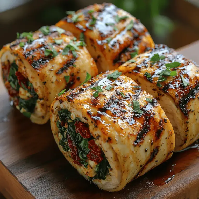 To create delicious Grilled Chicken Roll-Ups, it is essential to understand the key ingredients that contribute to their flavor and nutritional profile. Each component not only enhances the dish but also provides various health benefits: