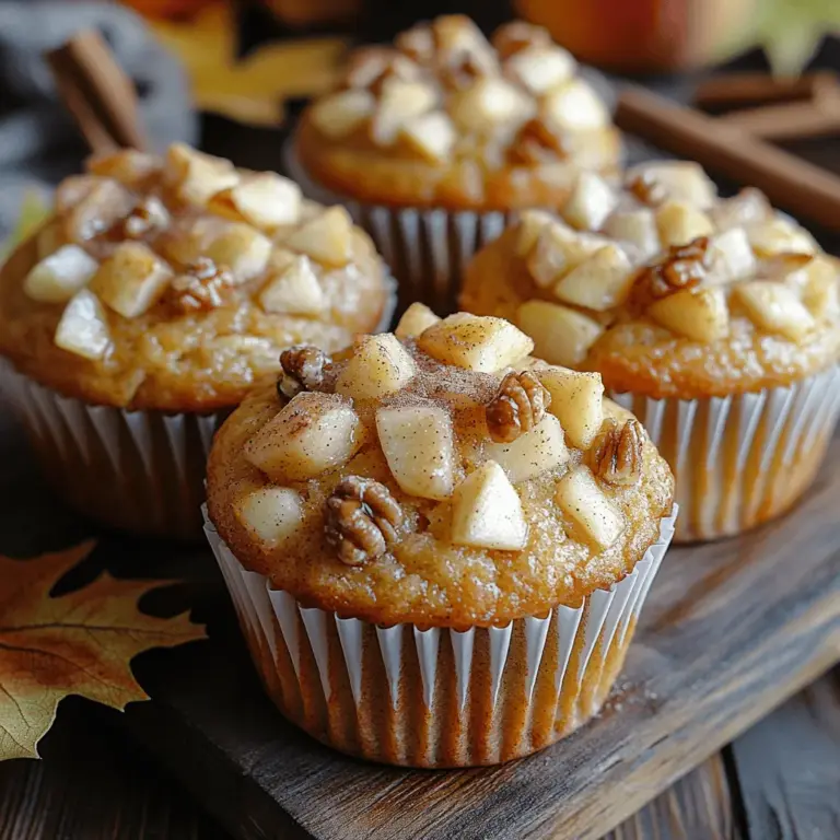 As the leaves turn golden and the air becomes crisp, there’s nothing quite like the comforting aroma of freshly baked apple cinnamon muffins wafting through your home. This delightful treat embodies the essence of autumn, perfectly blending the sweet, tart flavor of apples with the warm, spicy notes of cinnamon. Whether enjoyed as a cozy breakfast, a delightful afternoon snack, or a centerpiece at family gatherings, apple cinnamon muffins have a special way of bringing people together. The simple act of baking creates an environment filled with warmth and nostalgia, making it an ideal recipe for both seasoned bakers and novices alike.