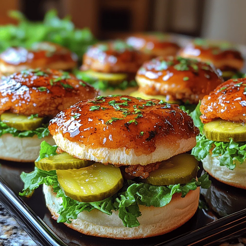In the realm of Southern cuisine, Nashville Hot Honey Chicken Sliders have emerged as a sensational favorite among food enthusiasts. This delectable dish marries the bold, fiery flavors of Nashville's famous hot chicken with a sweet, sticky honey glaze, creating a delightful experience that plays with the palate’s love for the spicy and the sweet. As more people discover the joys of Southern cooking, these sliders have gained immense popularity, becoming a staple at gatherings, game days, and casual family dinners alike.