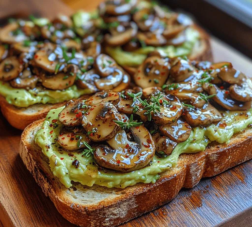 To create a truly memorable Creamy Mushroom Smashed Avocado Toast, it's essential to choose the right ingredients. Each element plays a vital role in the overall flavor and texture of the dish.