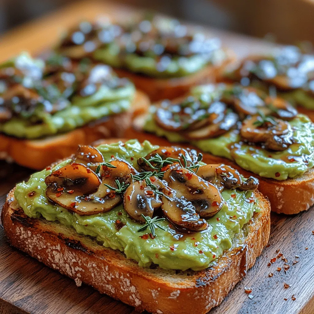 To create a truly memorable Creamy Mushroom Smashed Avocado Toast, it's essential to choose the right ingredients. Each element plays a vital role in the overall flavor and texture of the dish.