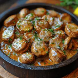 Sizzling Steakhouse Garlic Butter Mushrooms are not just another side dish; they are a culinary delight that elevates any meal to a gourmet experience. This dish combines the earthy, rich flavors of cremini mushrooms with the decadent taste of garlic butter, creating a mouthwatering complement to steak, chicken, or even pasta. The sizzling sound when these mushrooms hit the hot pan is an invitation to indulge in a savory treat that your taste buds will thank you for.