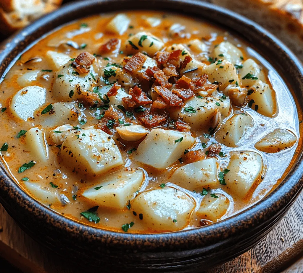 New England clam chowder is more than just a dish; it is a cherished culinary tradition that embodies the spirit of the Northeast coast of the United States. With its origins tracing back to the early 18th century, this creamy and hearty soup has evolved into a beloved staple across the nation. Traditionally, this chowder features a rich, velvety texture that comforts and warms the soul, making it a perfect choice for chilly evenings and special gatherings alike.