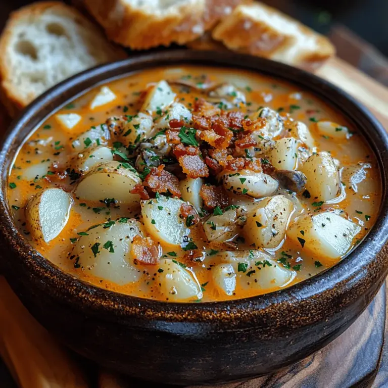 New England clam chowder is more than just a dish; it is a cherished culinary tradition that embodies the spirit of the Northeast coast of the United States. With its origins tracing back to the early 18th century, this creamy and hearty soup has evolved into a beloved staple across the nation. Traditionally, this chowder features a rich, velvety texture that comforts and warms the soul, making it a perfect choice for chilly evenings and special gatherings alike.