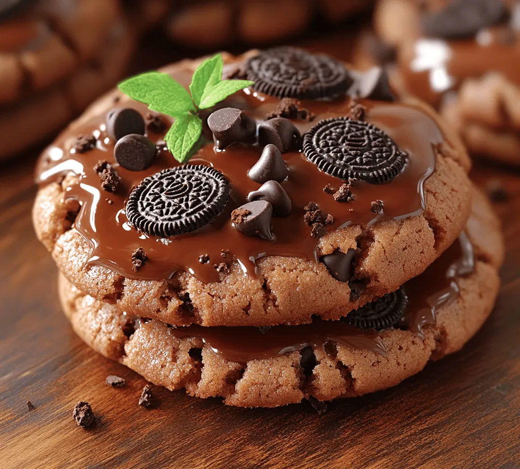 If you're in search of a delectable cookie that perfectly balances the rich flavors of chocolate with the refreshing essence of mint, look no further than the Minty Oreo Delight Cookies. This delightful recipe combines the classic taste of Oreos with an added twist of mint, creating a treat that is not only visually appealing but also irresistibly delicious. These cookies are perfect for any occasion, whether it's a cozy family gathering, a festive celebration, or simply a sweet indulgence after a long day.