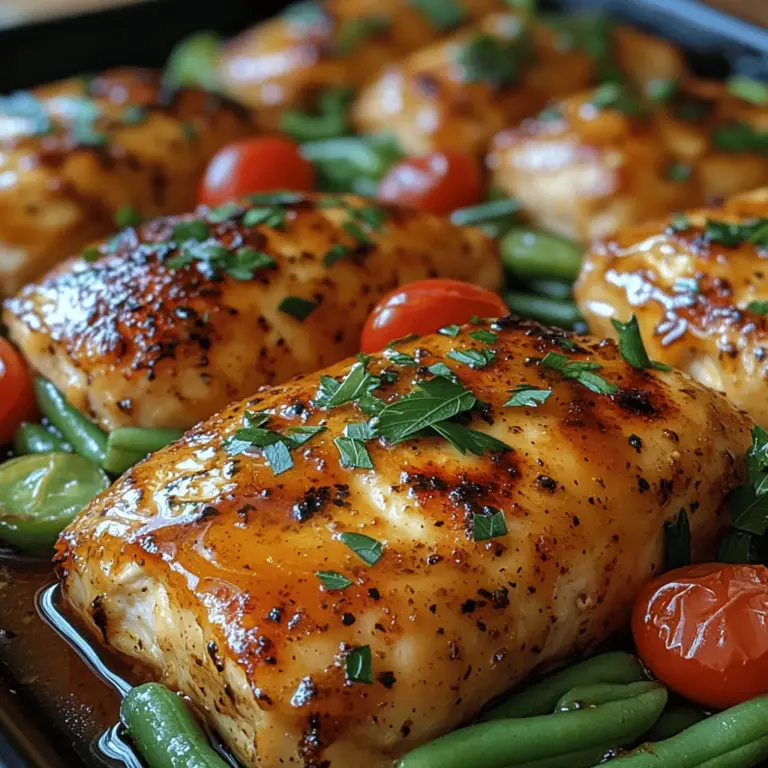 In the realm of home cooking, few dishes can boast the delightful combination of flavor, ease, and health benefits quite like the Juicy Honey Dijon Chicken Bake. This recipe stands out not only for its savory and slightly sweet flavor profile but also for its simplicity, catering perfectly to those busy weeknights when time is of the essence yet the desire for a hearty meal remains strong. The harmonious blend of tender chicken, zesty Dijon mustard, and natural sweetness from honey creates a dish that is both satisfying and nutritious.