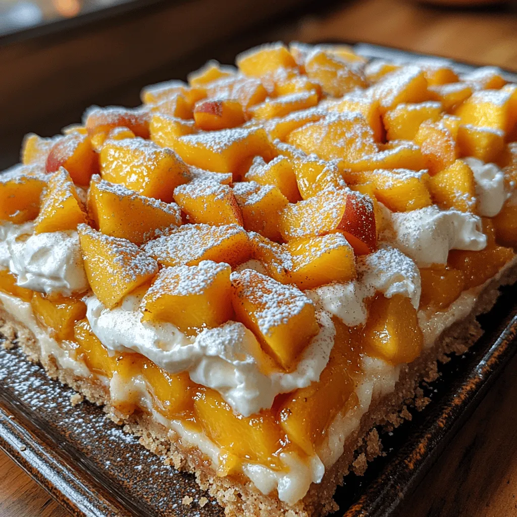 Before we dive into the recipe, it's essential to understand the ingredients that come together to create these scrumptious Peachy Dream Bars. Each component plays a vital role in achieving the perfect balance of flavors and textures.