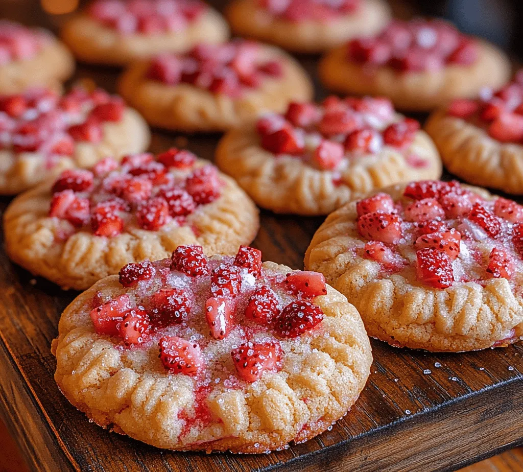 When it comes to delightful treats, few can rival the charm of freshly baked cookies. Among the many varieties, strawberry sugar cookies stand out as a unique and tantalizing option. These cookies combine the sweetness of a classic sugar cookie base with the vibrant flavor of fresh strawberries, creating a delightful fusion that appeals to both the eyes and the palate. The result is a cookie that is not only visually stunning with its delicate pink hue but also perfectly soft, chewy, and bursting with fruity flavor.