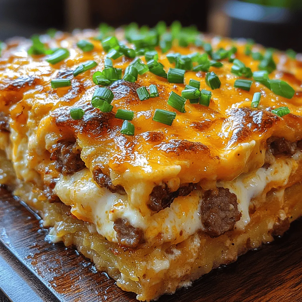 To create a remarkable Cheesy Sausage & Egg Hashbrown Bake, it’s essential to understand the roles of each ingredient in the recipe. Each component not only contributes to the overall flavor but also affects the texture and nutritional value of the dish. Let’s explore the core ingredients that make this breakfast casserole a standout.
