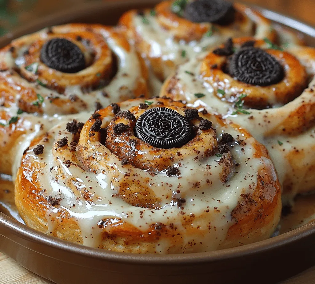 Imagine waking up to the warm, inviting aroma of freshly baked cinnamon rolls, their fluffy, pillowy texture tantalizing your senses. Now, add to that the beloved flavor of Oreo cookies—crunchy, creamy, and utterly indulgent. This is where our Ooey-Gooey Oreo Cookies and Cream Cinnamon Rolls come into play. This delightful fusion brings together two classic treats into one gooey, decadent experience that is perfect for breakfast, brunch, or even dessert. Whether you’re impressing guests at a weekend gathering or simply treating yourself to a well-deserved sweet, these cinnamon rolls are sure to elevate any occasion.