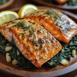 When it comes to healthy eating, finding dishes that are both nutritious and delicious can often feel like a challenge. Enter the vibrant Lemon Herb Salmon with Lively Spinach — a dish that perfectly marries health and flavor. This recipe not only showcases the succulent richness of salmon but also elevates it with the fresh, zesty notes of lemon and a medley of herbs. The addition of lively spinach complements the salmon beautifully, creating a colorful and appetizing meal that promises to delight both the palate and the eyes.