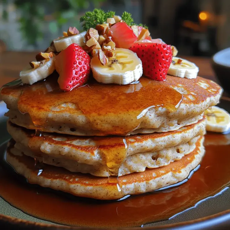 Are you craving a warm stack of pancakes that are not only delicious but also healthy? Look no further than these fluffy flourless vanilla oatmeal pancakes! This recipe redefines the traditional pancake experience by replacing flour with wholesome oats, offering a delightful texture and flavor that everyone will love. Whether you’re following a gluten-free diet, seeking nutritious breakfast options, or simply want to whip up a quick and easy meal, these pancakes are the perfect solution.