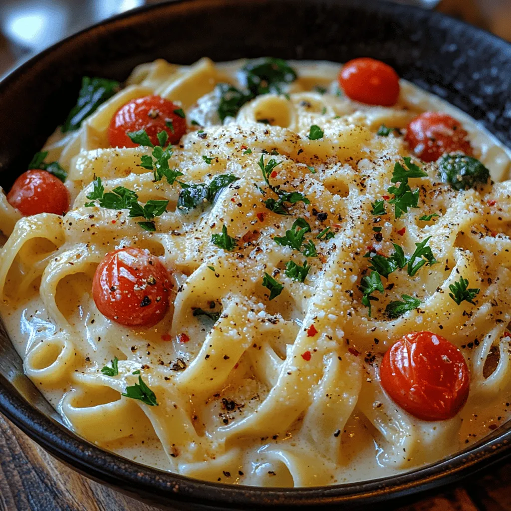 Indulging in a plate of creamy garlic Parmesan pasta is a surefire way to elevate any meal. This rich and flavorful dish combines the hearty texture of fettuccine with a luscious sauce that is both comforting and satisfying. Perfect for a weeknight dinner or a special occasion, this recipe is designed to please everyone at the table. The creamy garlic Parmesan sauce envelops the pasta, creating a delightful experience with each bite. In this article, we will explore the ingredients, preparation steps, and the delicious nuances that make this creamy garlic Parmesan pasta a must-try.