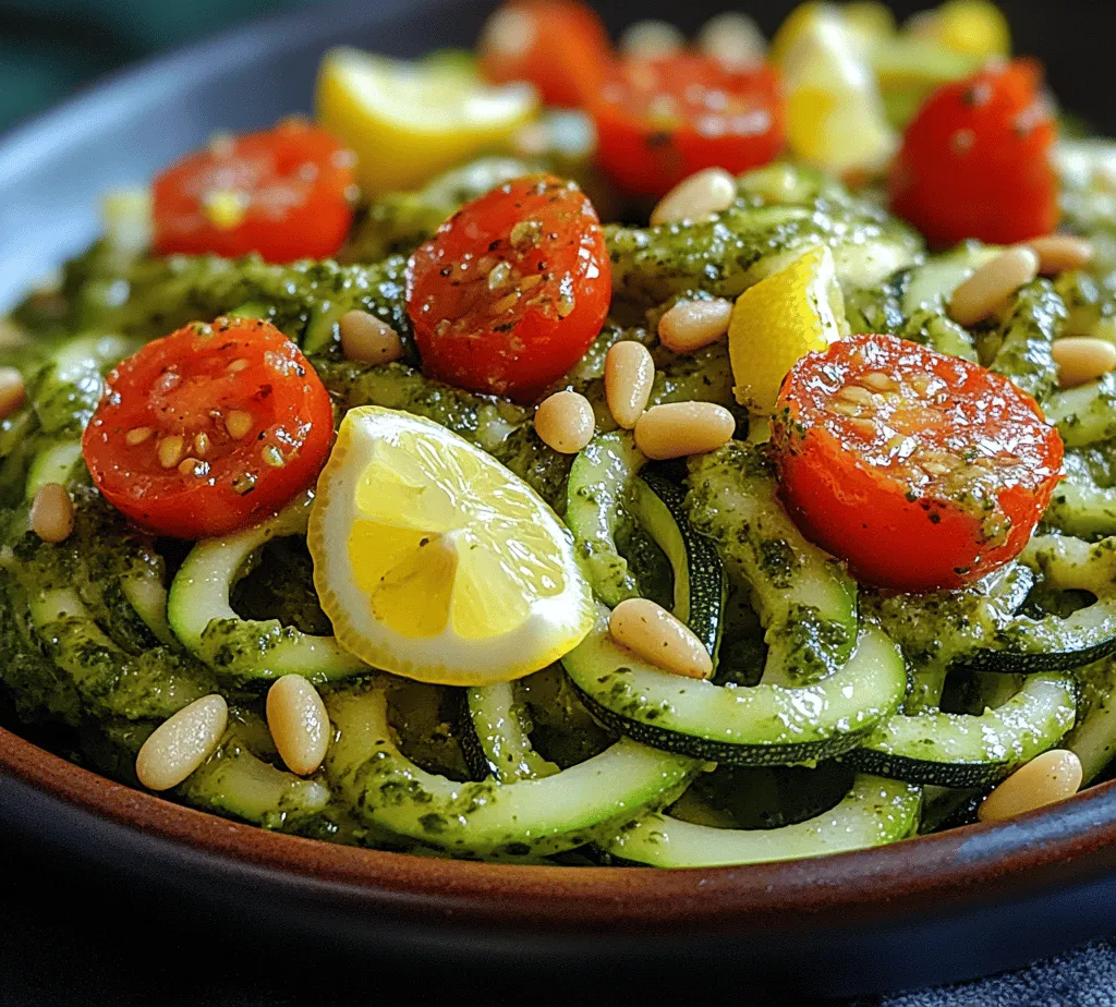 In a culinary landscape often dominated by heavy pastas and rich sauces, the Zucchini Noodle Delight with Pesto Magic emerges as a refreshing alternative that merges health with flavor. This innovative dish transforms ordinary zucchini into delightful “zoodles,” a vibrant and nutritious twist on traditional pasta. Whether you are a health-conscious eater, adhering to a low-carb lifestyle, or simply seeking a change from your usual dinner routine, this recipe offers a tantalizing option that is both satisfying and guilt-free.