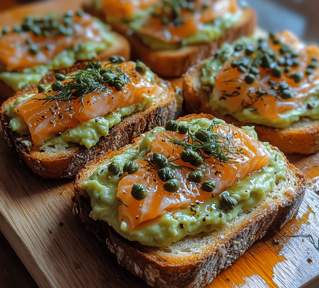To create the perfect Smoked Salmon Toast, it is essential to select high-quality ingredients that complement each other. Below is a breakdown of the key components that contribute to the overall flavor and nutritional profile of this dish.