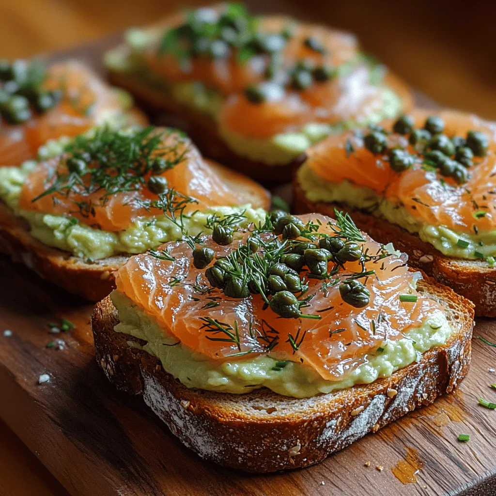 To create the perfect Smoked Salmon Toast, it is essential to select high-quality ingredients that complement each other. Below is a breakdown of the key components that contribute to the overall flavor and nutritional profile of this dish.