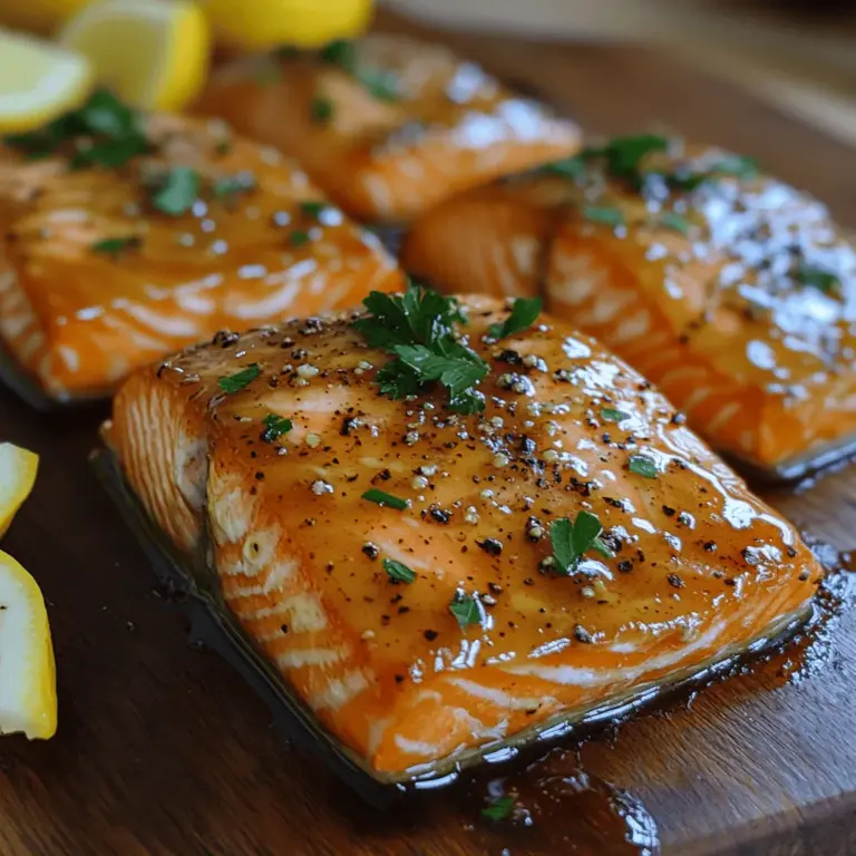 Salmon has long been celebrated as one of the most nutritious and versatile fish options available. With its rich flavor and tender texture, it serves as a canvas for a variety of culinary creations. One of the most delightful ways to prepare salmon is by glazing it with a sweet and savory maple syrup marinade. This combination not only enhances the natural flavors of the fish but also adds an enticing sweetness that pairs beautifully with its inherent richness.