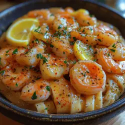 Shrimp scampi has long been a beloved dish, cherished for its delightful combination of succulent shrimp, rich sauces, and perfectly cooked pasta. This classic seafood pasta has its roots in Italian cuisine but has evolved into a staple in American kitchens, often enjoyed for its simplicity and delicious flavor. The versatility of shrimp scampi allows for an array of variations, but one standout rendition is the Garlicky Shrimp Scampi Linguine. This recipe beautifully balances bold flavors, making it an ideal choice for both weeknight dinners and special occasions.
