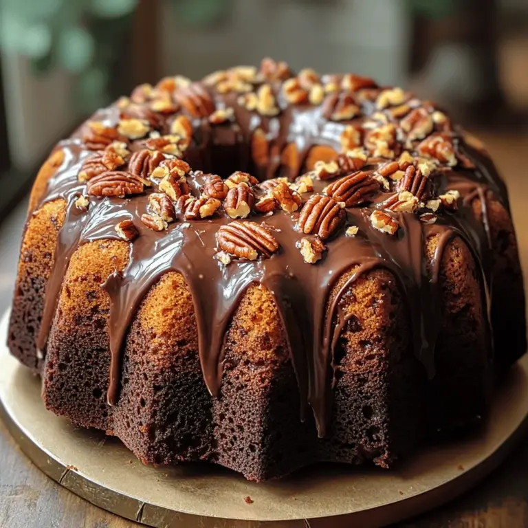Texas Sheet Cake has deep roots in Texan culture, often serving as a staple at potlucks, birthday parties, and family reunions. The cake is known for its simplicity and ease of preparation, making it a go-to recipe for bakers of all levels. Traditionally, it is baked in a large, flat sheet pan, which contributes to its signature thin, moist texture. In contrast, the Bundt version of this cake elevates it with an appealing shape and presentation while retaining the original’s rich flavors.
