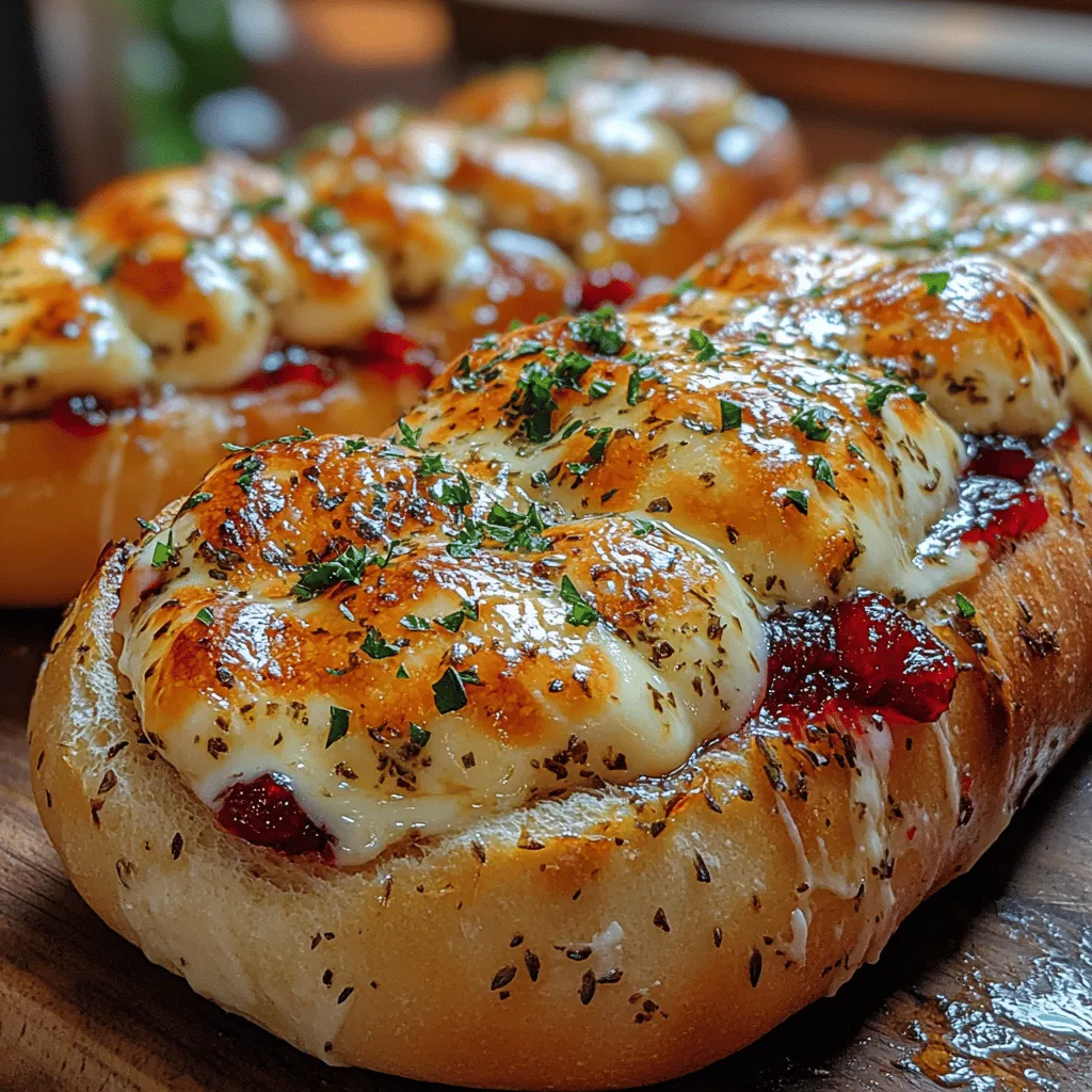When it comes to comfort food that doubles as a festive appetizer, few dishes can rival the appeal of Garlic Herb Sourdough Bread Stuffed with Brie and Cranberry Sauce. This dish not only brings a delightful combination of flavors but also serves as a stunning centerpiece for any gathering. Imagine the warm aroma of garlic and herbs wafting through your kitchen, inviting friends and family to indulge in a unique culinary experience that perfectly balances savory and sweet.