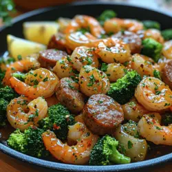 Honey Garlic Shrimp Sausage and Broccoli Delight: A Flavorful and Easy Recipe