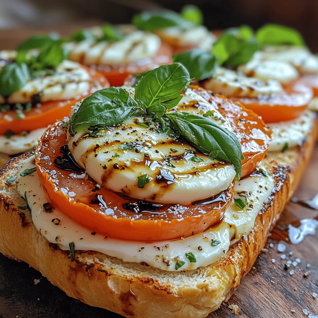 In the world of quick yet satisfying meals, the Caprese Delight Sandwich stands out as a fresh and flavorful option that celebrates simple, high-quality ingredients. This sandwich is a delightful fusion of traditional Italian flavors, combining ripe tomatoes, creamy mozzarella, fragrant basil, and aromatic pesto, all nestled within a crusty ciabatta roll. Not only is this recipe easy to prepare, but it also allows for customization, making it perfect for lunch or a light dinner. With the ability to adjust the ingredients to suit your taste, the Caprese Delight Sandwich is an ideal canvas for culinary creativity.