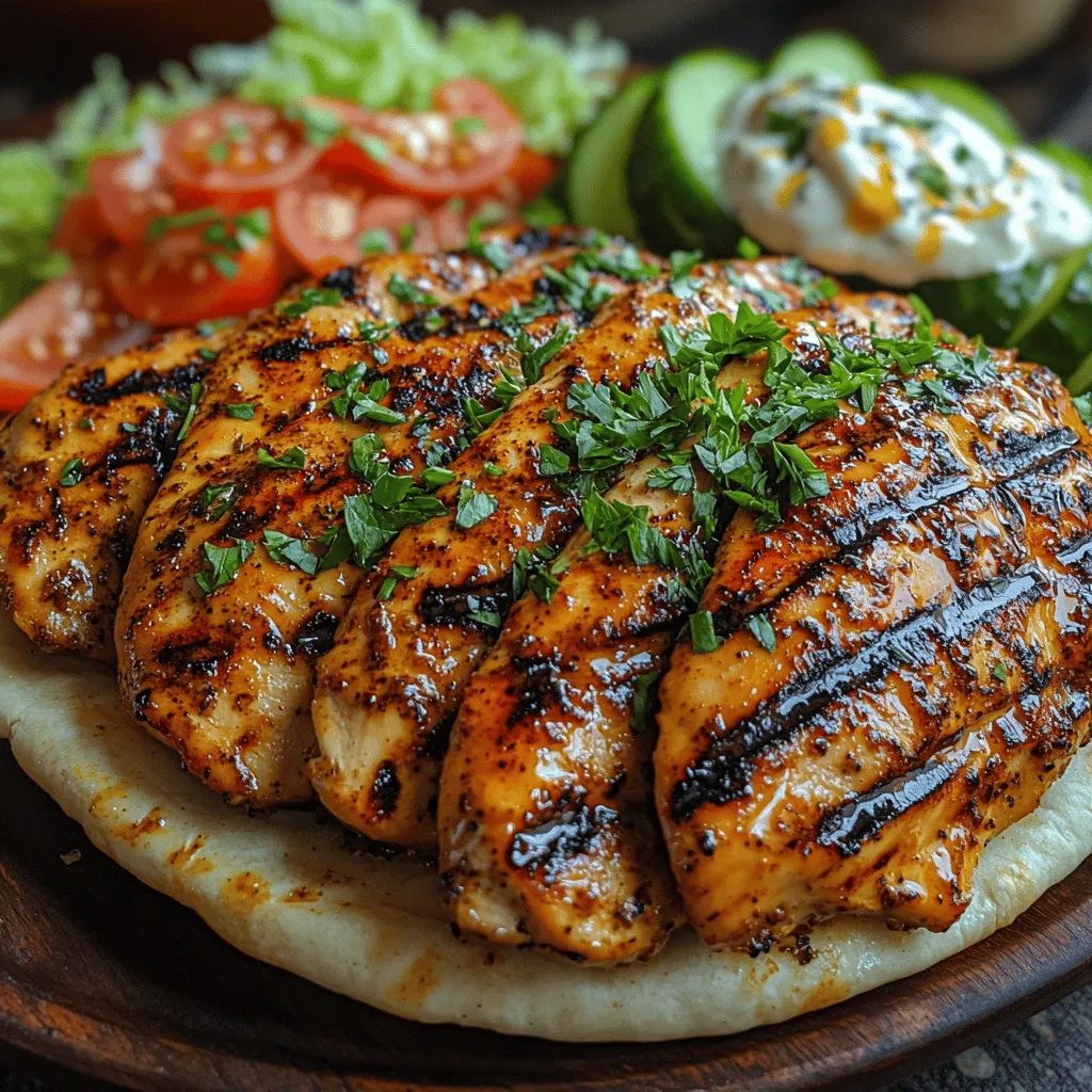 If you’re looking to elevate your culinary repertoire with a dish that captures the essence of Middle Eastern cuisine, look no further than Sizzling Grilled Chicken Shawarma. This delightful recipe is a celebration of vibrant flavors and enticing aromas, perfectly suited for any occasion—from casual family dinners to sophisticated gatherings. Chicken shawarma, a street food staple across the Middle East, is renowned for its tender, marinated chicken thighs that are grilled to perfection, creating a mouthwatering experience that tantalizes the taste buds.