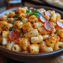 Pepperoni Pizza Mac and Cheese Recipe