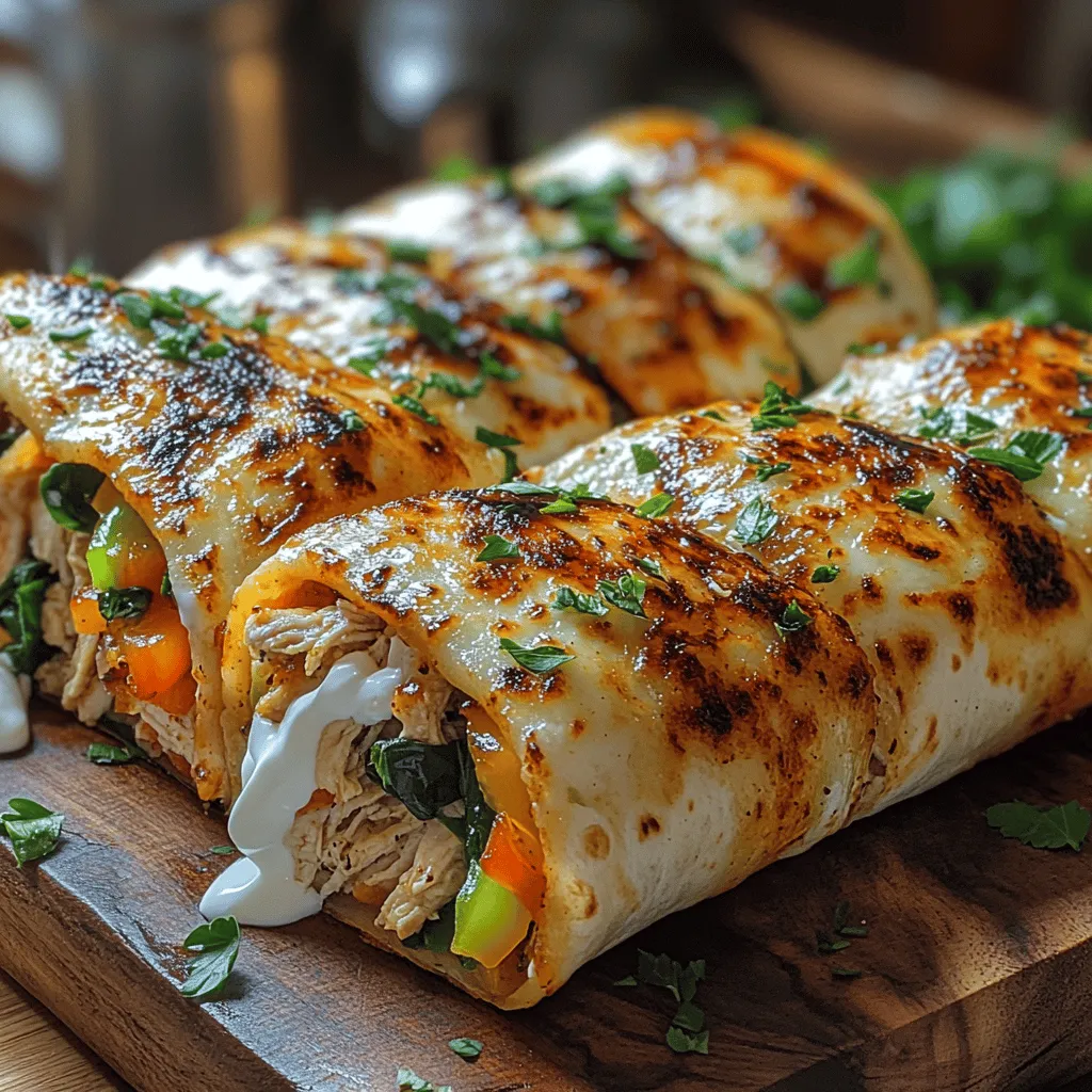 If you're looking for a meal that combines comfort and flavor in a quick, easy-to-prepare package, look no further than Cheesy Garlic Chicken Wraps. This delightful dish is not only satisfying but also versatile, making it a favorite for families and meal preppers alike. Wraps provide an opportunity to get creative in the kitchen, allowing you to customize ingredients based on your preferences or what you have on hand. Whether you're in the mood for something spicy, savory, or packed with fresh vegetables, the sky's the limit with these delicious wraps.