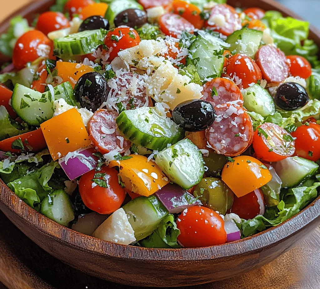 The Italian Grinder Salad stands as a vibrant homage to the classic Italian sub sandwich, transforming its beloved flavors into a refreshing and delightful salad. Originating from the sandwich culture of the Northeast United States, particularly in Connecticut, the grinder salad has gained significant popularity in recent years, especially as people seek lighter, yet satisfying meal options. This salad encapsulates the essence of Italian cuisine, with its emphasis on fresh ingredients and bold flavors, making it a perfect choice for lunch or dinner.