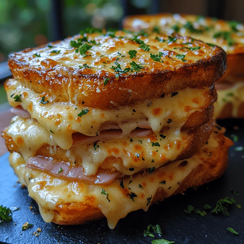 The foundation of any great sandwich is the bread, and for Croque Monsieur Delight, selecting high-quality, crusty bread is crucial. Options such as sourdough or pain de campagne not only provide a satisfying crunch but also add depth of flavor to the dish. The texture of the bread is essential; it should be robust enough to hold the generous fillings and the rich Mornay sauce without becoming soggy. A well-chosen crusty bread will enhance the overall experience, making each bite a delightful combination of crunch and softness.