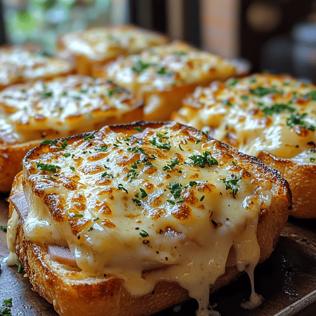 The foundation of any great sandwich is the bread, and for Croque Monsieur Delight, selecting high-quality, crusty bread is crucial. Options such as sourdough or pain de campagne not only provide a satisfying crunch but also add depth of flavor to the dish. The texture of the bread is essential; it should be robust enough to hold the generous fillings and the rich Mornay sauce without becoming soggy. A well-chosen crusty bread will enhance the overall experience, making each bite a delightful combination of crunch and softness.