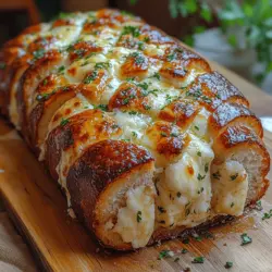 In the world of appetizers and snacks, few dishes are as universally loved as pull-apart bread. This delightful creation combines the comforting qualities of freshly baked bread with the irresistible allure of gooey cheese and aromatic garlic. Perfect for sharing at gatherings, family dinners, or even as a cozy treat during a movie night, Cheesy Garlic Bliss Pull-Apart Bread is sure to impress both friends and family alike.