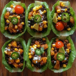 Smoky Black Bean Lettuce Tacos: A Flavorful Plant-Based Delight